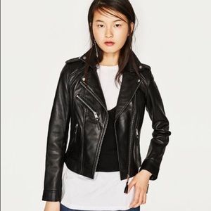 ZARA TRF Outerwear Leather Jacket